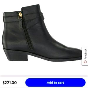 Ralph Lauren black ankle boots